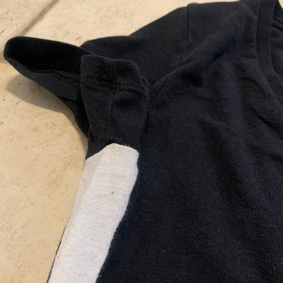 PINK Victoria's Secret Black & White Sequin Dog Tee - M - Picture 4 of 7